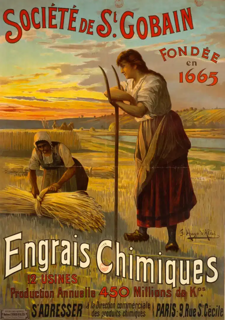 Affiche publicitaire de l’entreprise Saint-Gobain.